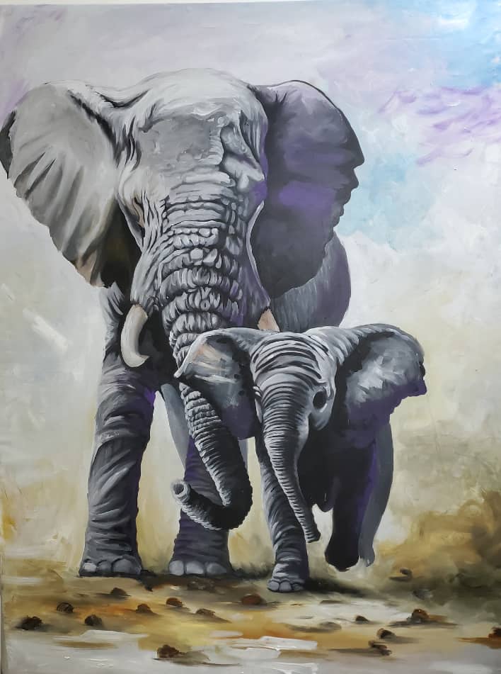 Elephant and calf